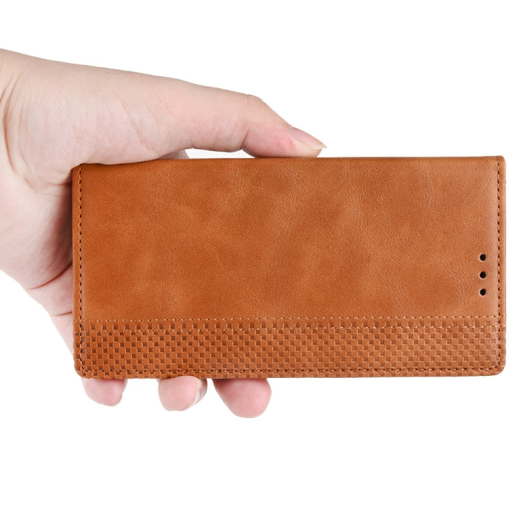 Para Nokia 8.3 5G Hebilla magnética Retro Crazy Horse Texture Funda de cuero con tapa horizontal, con soporte, ranuras para tarjetas y marco de fotos (negro)