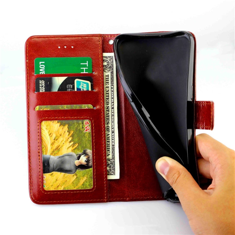Para Nokia 1.3 Crazy Horse Texture Funda protectora con tapa horizontal de cuero con soporte y ranuras para tarjetas, billetera y marco de fotos (azul claro)