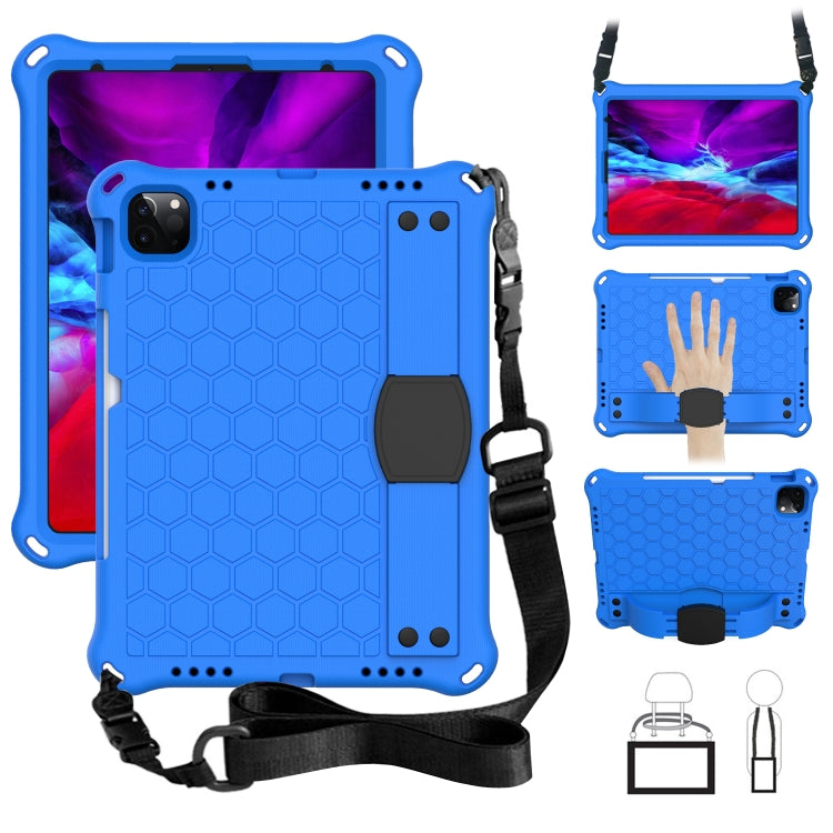 Funda para iPad Air 2022/2020 10.9 Eva y PC Diseño de Abeja con Correa (Azul + Negro)