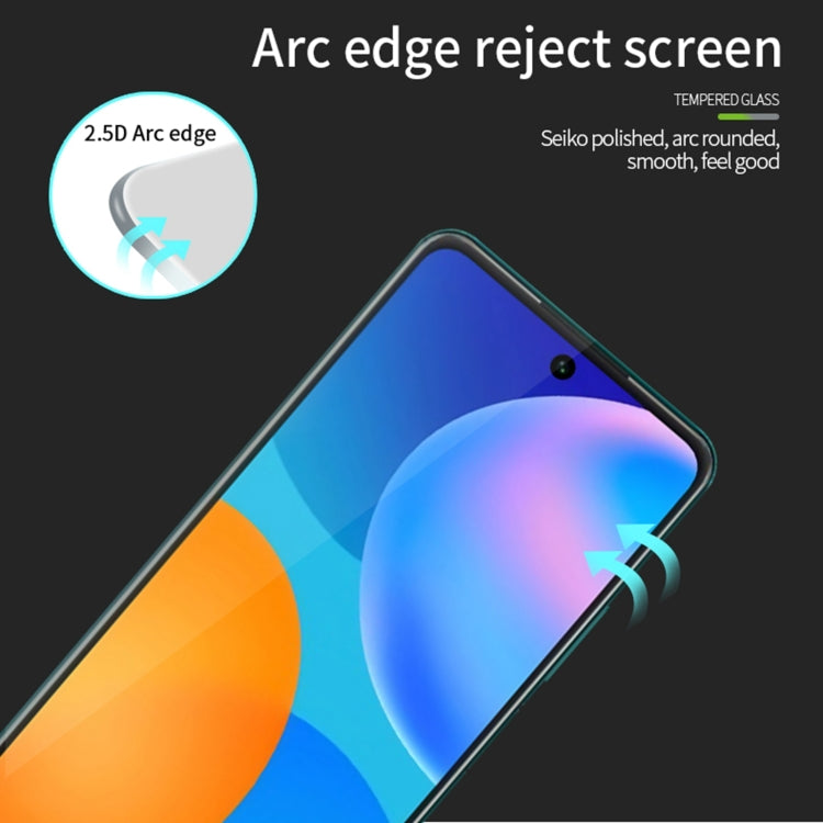 Para Huawei P SMART 2021 PINWUYO 9H 2.5D Película de vidrio templada de pantalla completa (Negro)