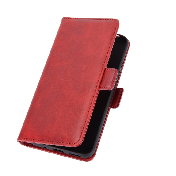 Para Nokia 3.4 Estuche de cuero con tapa horizontal con hebilla magnética de doble cara con soporte, ranuras para tarjetas y billetera (rojo)