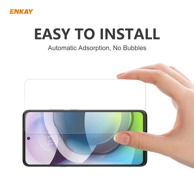 Para Motorola Moto G 5G 5 PCS ENKAY Hat-Prince 0.26mm 9H 2.5D Película de vidrio templado con borde curvo