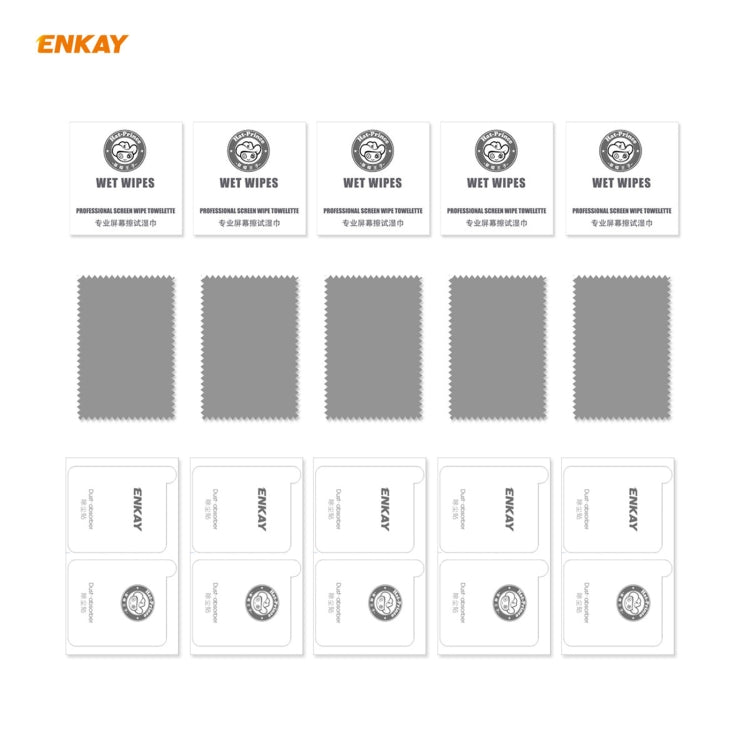 Para Motorola Moto G 5G 5 PCS ENKAY Hat-Prince 0.26mm 9H 2.5D Película de vidrio templado con borde curvo
