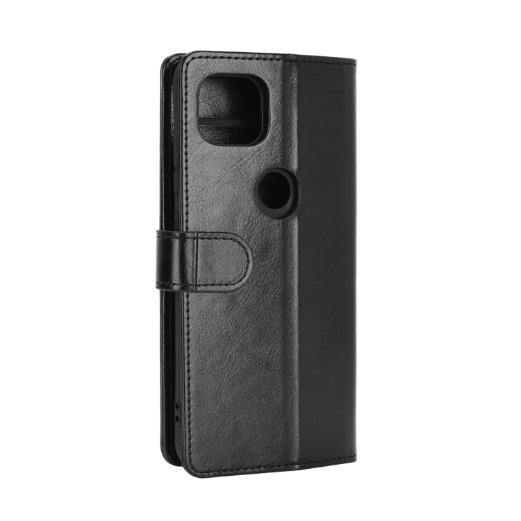 Para Motorola Moto G 5G R64 Textura Funda protectora con solapa horizontal con soporte, ranuras para tarjetas, billetera y marco de fotos (negro)