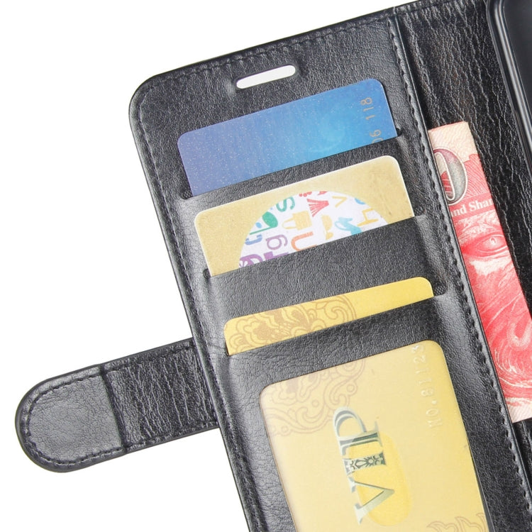 Para Motorola Moto G 5G R64 Textura Funda protectora con solapa horizontal con soporte, ranuras para tarjetas, billetera y marco de fotos (negro)
