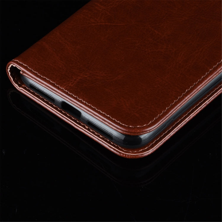 Para Motorola Moto G 5G R64 Funda protectora con solapa horizontal con textura con soporte, ranuras para tarjetas, billetera y marco de fotos (marrón)