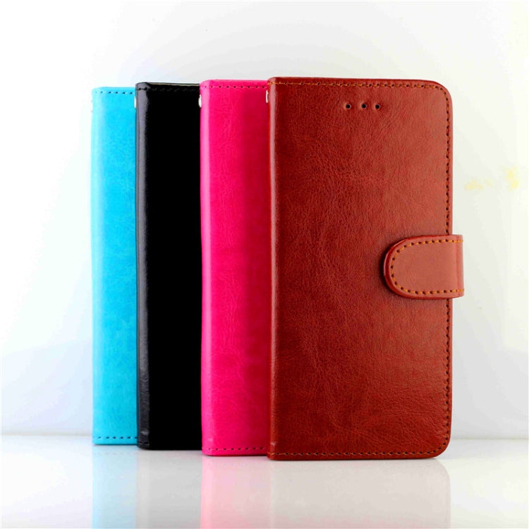 Funda protectora con tapa horizontal de cuero con textura de caballo loco para Huawei Mate 40 con soporte, ranuras para tarjetas, billetera y marco de fotos (rosa roja)