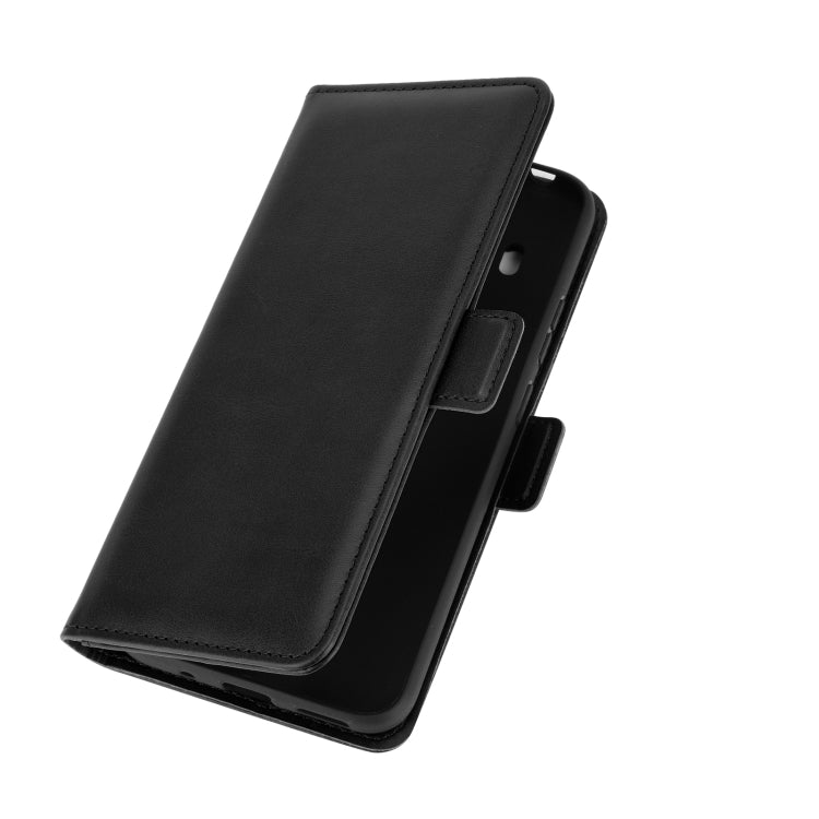 Para Nokia 5.4 Estuche de cuero abatible horizontal con hebilla magnética de doble cara con soporte, ranuras para tarjetas y billetera (negro)