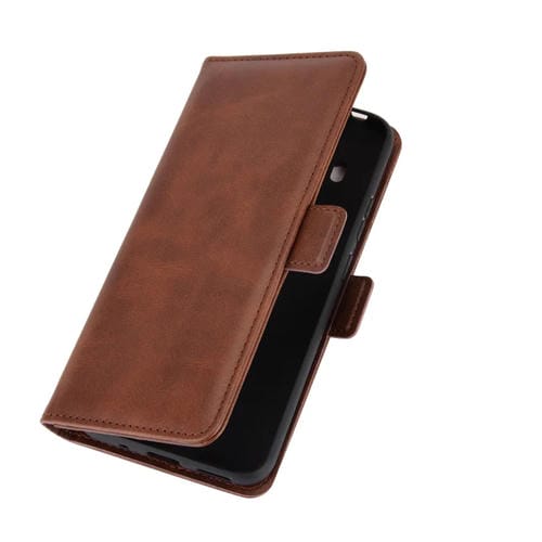 Para Nokia 5.4 Estuche de cuero abatible horizontal con hebilla magnética de doble cara con soporte, ranuras para tarjetas y billetera (marrón)