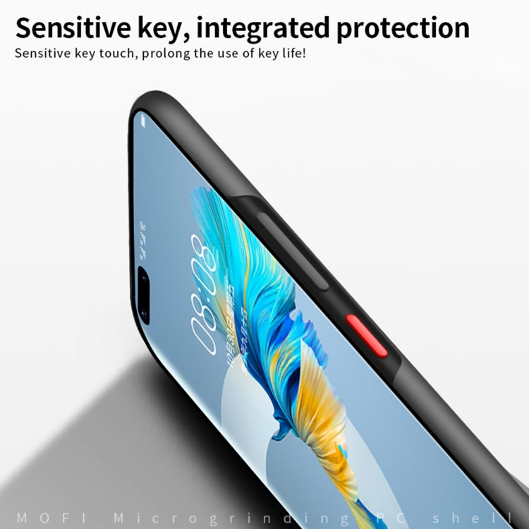 Para Huawei Mate 40 Pro + MOFI Frosted PC Estuche rígido ultrafino (negro)