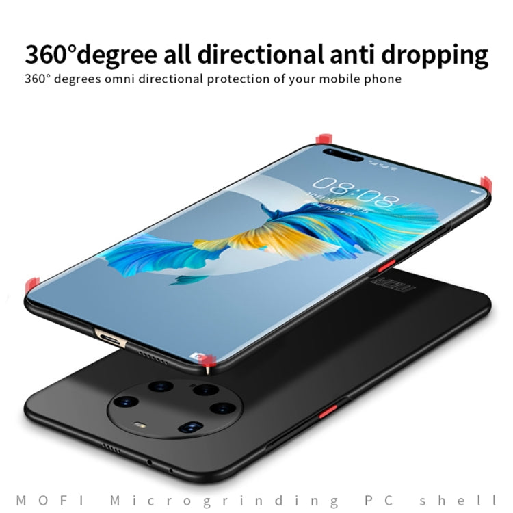 Para Huawei Mate 40 Pro + MOFI Frosted PC Estuche rígido ultrafino (negro)