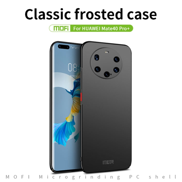 Para Huawei Mate 40 Pro + MOFI Frosted PC Estuche rígido ultrafino (dorado)