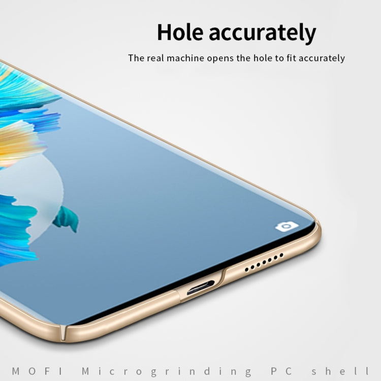Para Huawei Mate 40 Pro + MOFI Frosted PC Estuche rígido ultrafino (dorado)