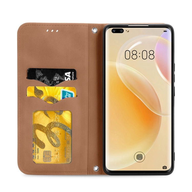 Caja de cuero HUTAAWEI NOVA 8 PRO (Marrón) PRO (Marrón)