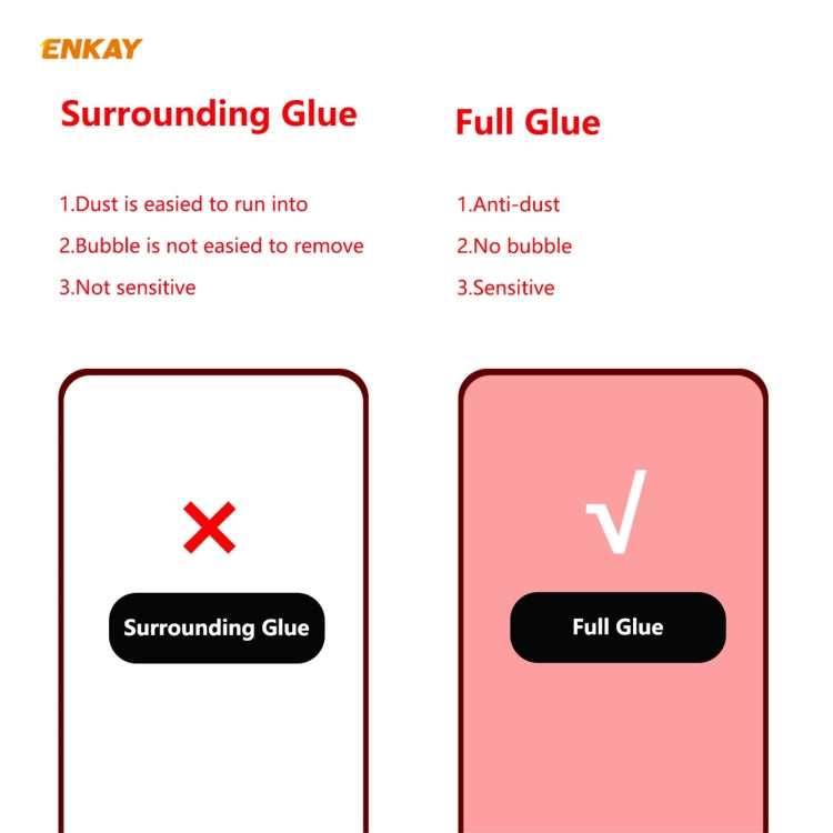 Para Huawei P50 10 PCS Enkay Hat-Prince Pegamento completo 0.26mm 9h 2.5D Copa de vidrio templado Film