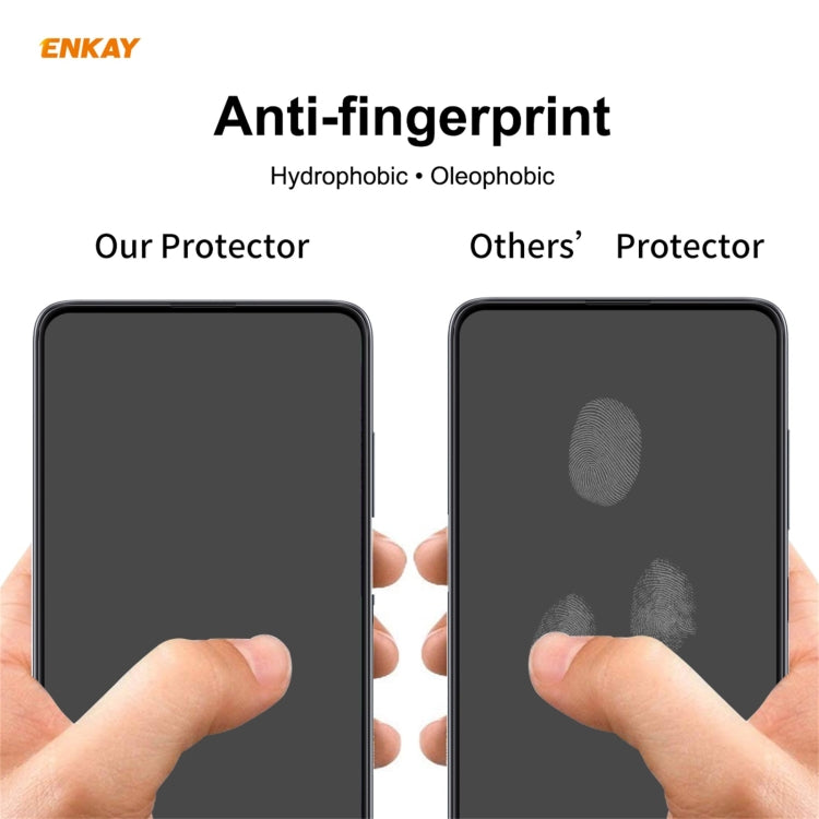 Para Huawei P50 10 PCS Enkay Hat-Prince Pegamento completo 0.26mm 9h 2.5D Copa de vidrio templado Film