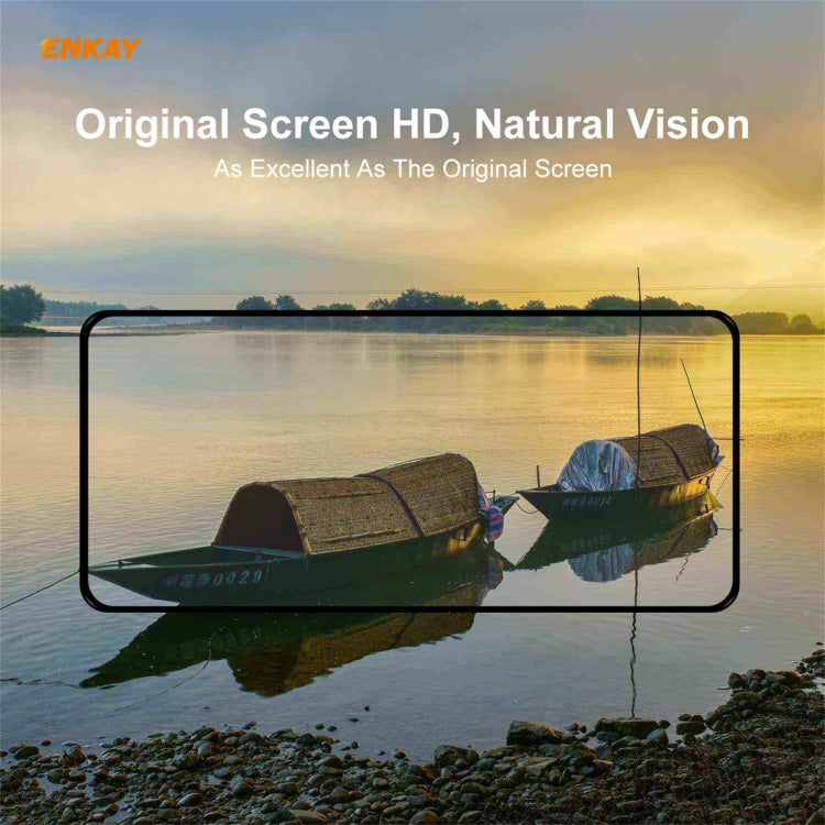 Para Huawei P50 10 PCS Enkay Hat-Prince Pegamento completo 0.26mm 9h 2.5D Copa de vidrio templado Film