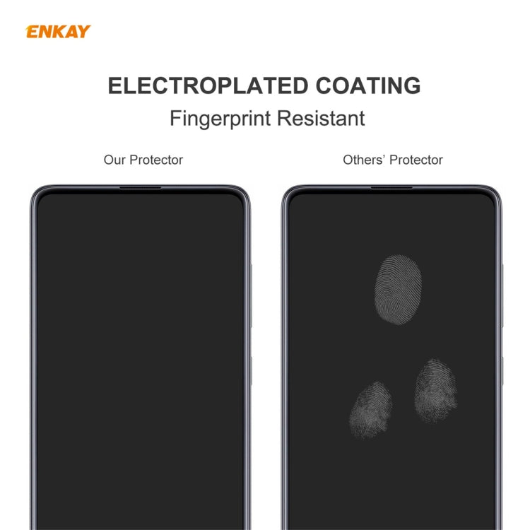 Para Huawei P50 Enkay Hat-Prince 0.26mm 9h 2.5D Cinturón de cristal templado de borde curvo