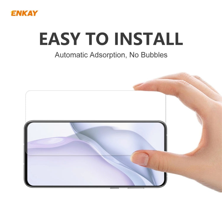 Para Huawei P50 5 PCS Enkay Hat-Prince 0.26mm 9h 2.5D Filma de vidrio templado de borde curvo