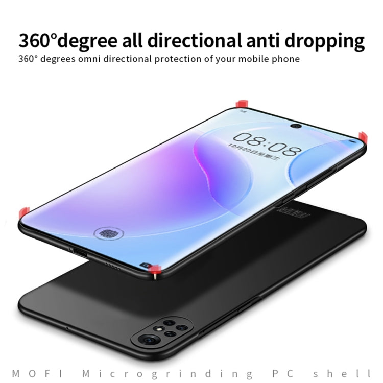 Para Huawei Nova 8 Mofi Frosted PC Funda Dura Ultra Fina (Oro)