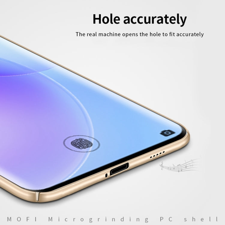 Para Huawei Nova 8 Mofi Frosted PC Funda Dura Ultra Fina (Oro)