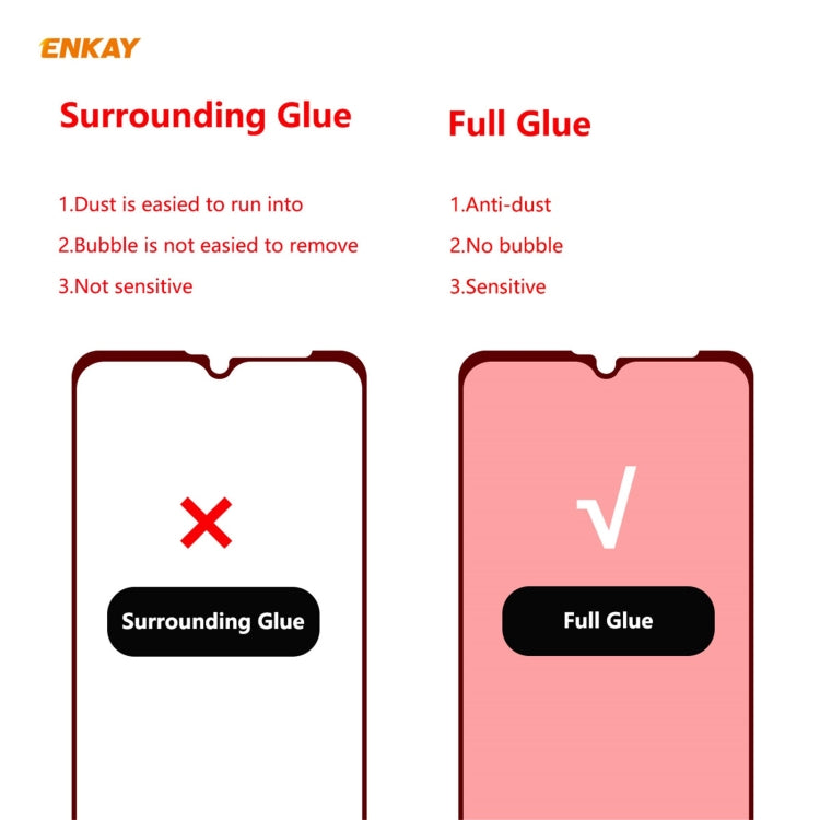 Para Motorola Moto G10 / G20 / G30 5 PCS Enkay Hat-Prince Glue Full 0.26mm 9h 2.5d Vidrio templado Cobertura completa Film