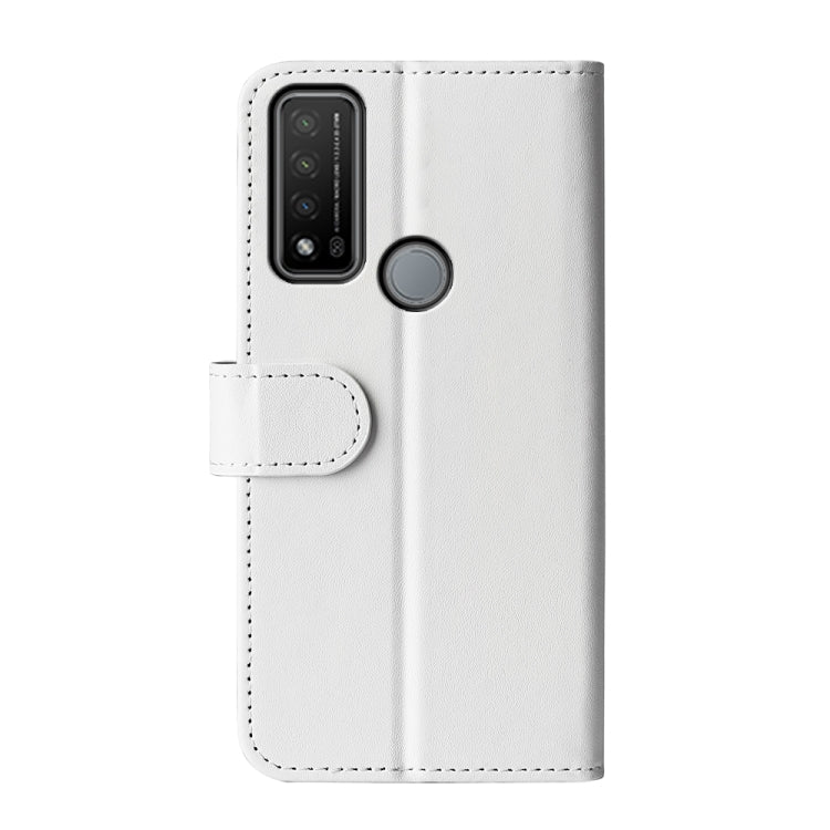 Funda Protectora TCL 20 R 5G R64 con Soporte, Ranuras para Tarjetas y Marco de Foto (Blanco)