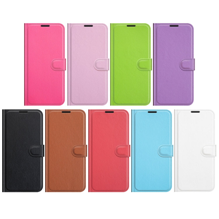 Para Sony Xperia Pro-I Litchi Texture Horizontal Flip Funda protectora con soporte y tragamonedas y billetera (púrpura)