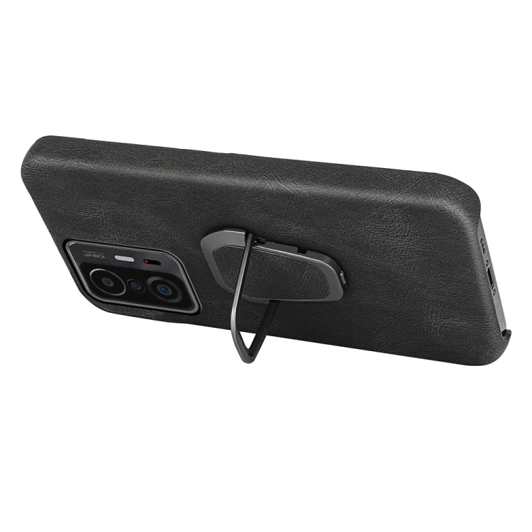 Caja del teléfono del titular del anillo para Xiaomi MI 11T / 11T PRO (Cyan)