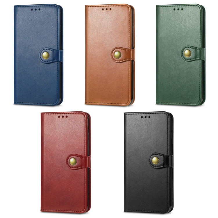 Caja de Cuero Samsung Galaxy A33 5G con Hebilla de Cuero Color Rojo