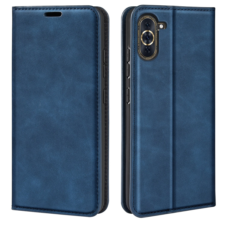 Funda para Huawei Nova 10 Pro Retro-Skin con Función Succión (Azul Oscuro)
