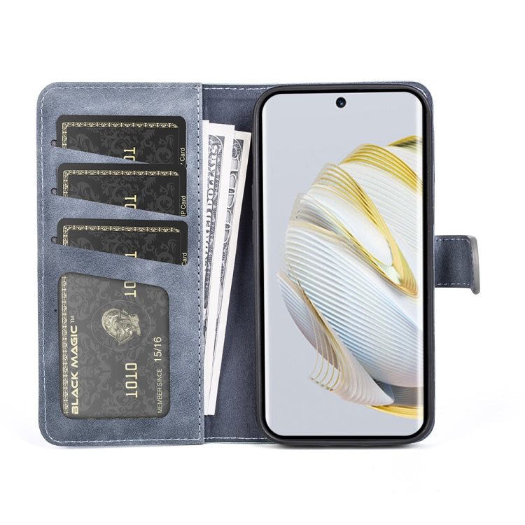 Funda para Huawei Nova 10 Pro Stitching Horizontal Flip en Cuero (Azul)