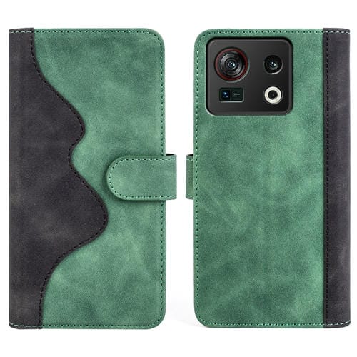 Para ZTE Nubia Z40S Pro Stitching Horizontal Flip Leather Phone Case (Verde)