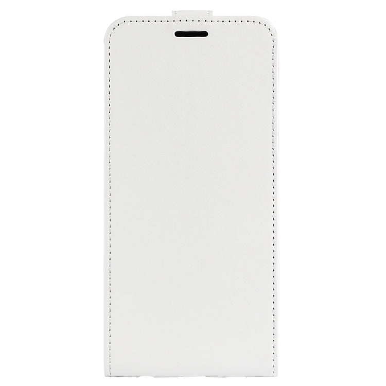 Para Samsung Galaxy S23 5G R64 Textura Vertical Flip Funda de cuero para teléfono (Blanco)