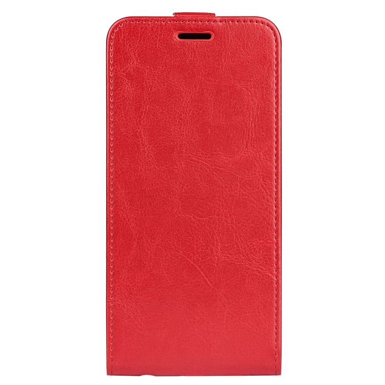 Para Samsung Galaxy S23 5G R64 Textura Vertical Funda de cuero con tapa para teléfono (Rojo)