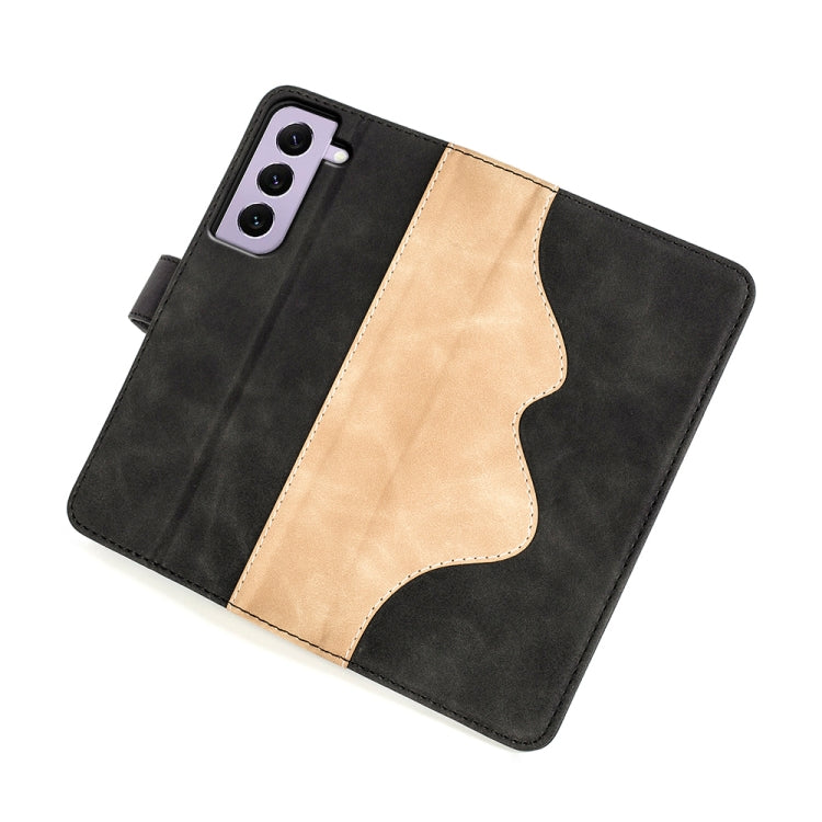 Para Samsung Galaxy S23 5G Costura Horizontal Flip Funda de cuero para teléfono (Negro)