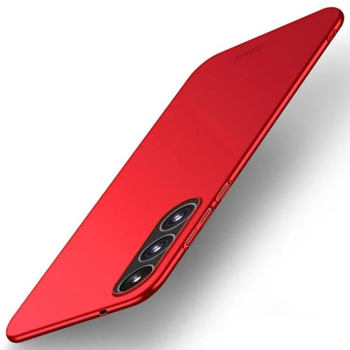 Funda rígida ultrafina de policarbonato esmerilado MOFI para Samsung Galaxy S25 Edge 5G (roja)