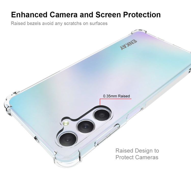 Para Samsung Galaxy M54 5G ENKAY Clear TPU Funda antideslizante a prueba de golpes para teléfono