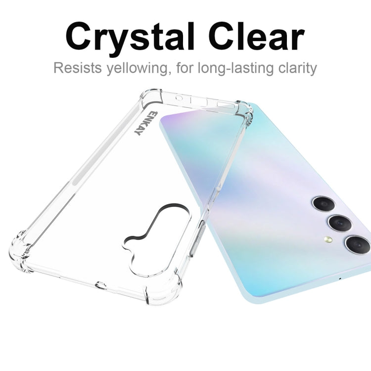 Para Samsung Galaxy M54 5G ENKAY Clear TPU Funda antideslizante a prueba de golpes para teléfono