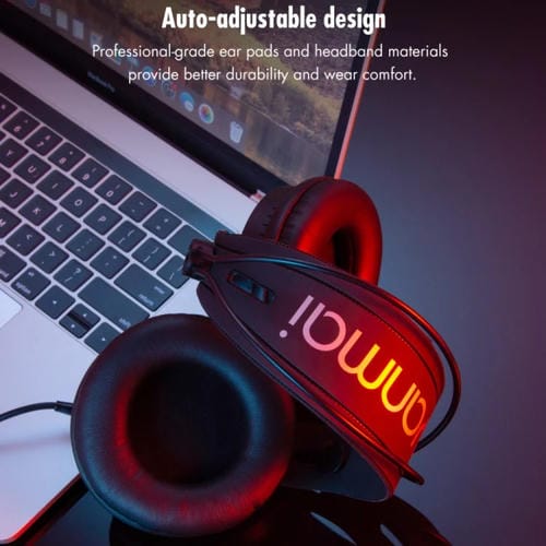 Auriculares Yanmai D68-A con Monitor de Grabación Livianos y Plegables (Dorado)