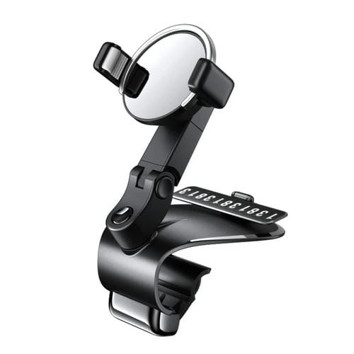 088 con Señal de Teléfono de Estacionamiento, Soporte para Teléfono Celular con Rotación de 360 Grados para Tablero de Coche (Negro) - MOVILSTORE