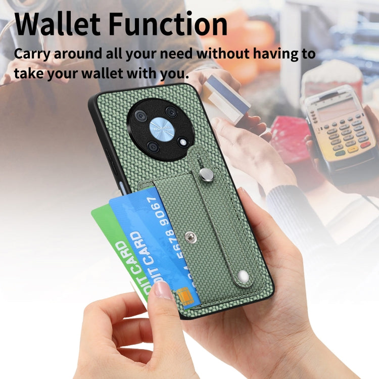 Funda trasera con soporte para tarjeta y correa para Huawei nova 14 Ultra, incluye cuchillo (verde)