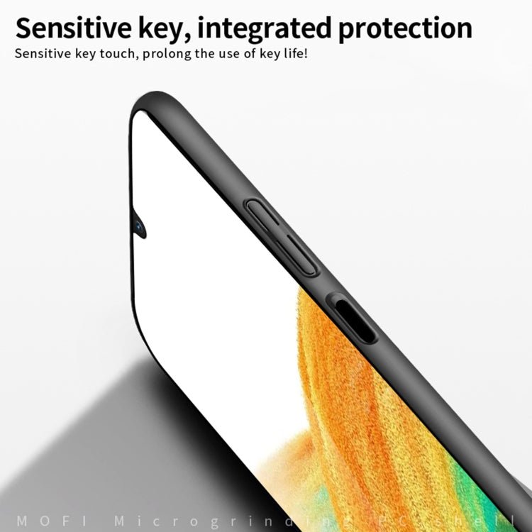 Para Samsung Galaxy A24 4G MOFI Frosted PC Estuche rígido ultrafino para teléfono (Azul)