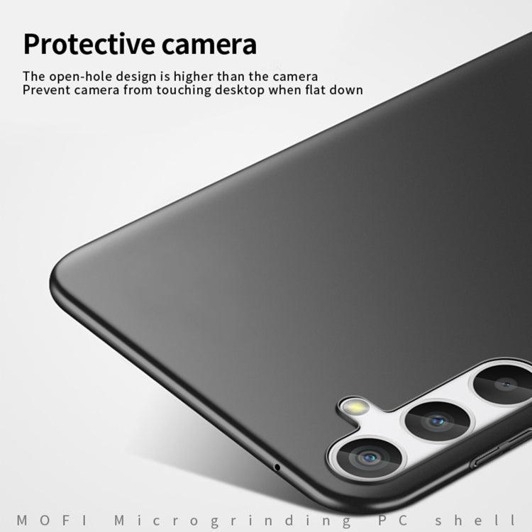 Para Samsung Galaxy A24 4G MOFI Frosted PC Estuche rígido ultrafino para teléfono (Azul)