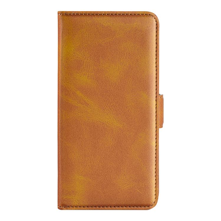 Funda de Cuero con Tapa Horizontal y Hebilla Magnética Doble Cara para iPhone 16E (Amarillo)