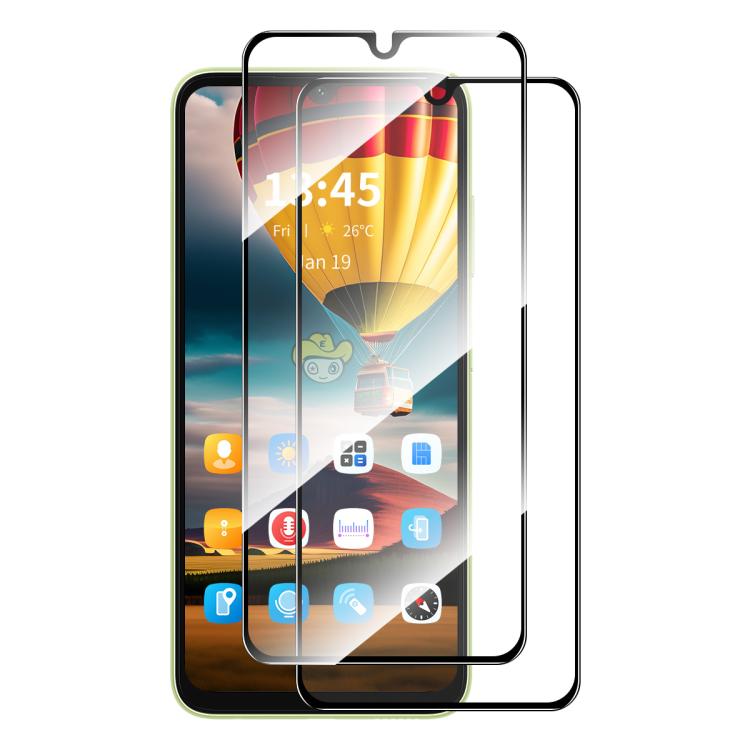 Película de vidrio templado de aluminio y silicio ENKAY Hat-Prince con pegamento completo para Redmi 15C 4G (173,1 mm)