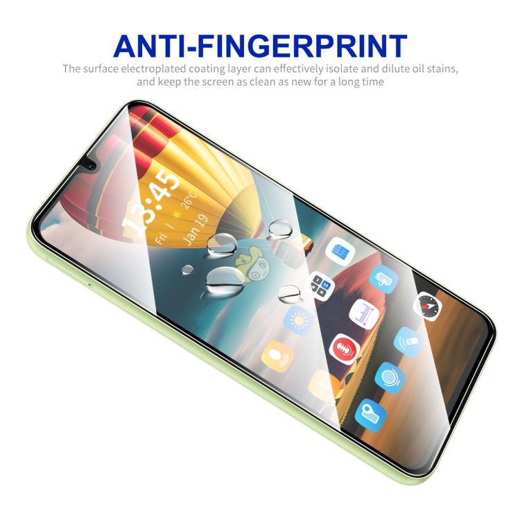 Película de vidrio templado de aluminio y silicio ENKAY Hat-Prince con pegamento completo para Redmi 15C 4G (173,1 mm)
