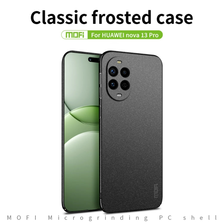 Funda para Teléfono Mofi Fandun Series Policarbonato Esmerilado para Huawei Nova 13 Pro (Negra)