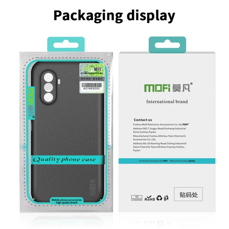 Funda ultrafina de PC esmerilada con todo incluido para Huawei nova 14 MOFI Fandun Series (azul)