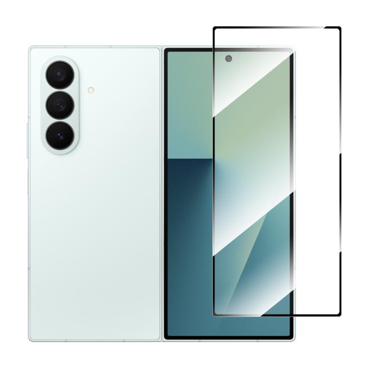 Película de vidrio templado ENKAY Hat-Prince con pegamento completo de alta calidad de aluminio y silicio para Samsung Galaxy Z Fold7